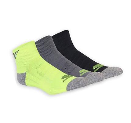 Férfi Skechers Quarter Crew Sport - 3 Pack Zokni Sárga | HUI800L