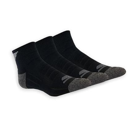 Férfi Skechers Quarter Crew Sport - 3 Pack Zokni Fekete | HUI8125
