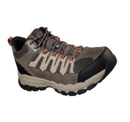 Férfi Skechers Queznell ST WP Munkacipő Világos Barna | HU5061D