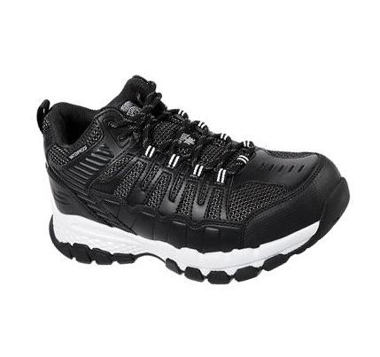Férfi Skechers Queznell ST WP Munkacipő Fekete Fehér | HU5086C