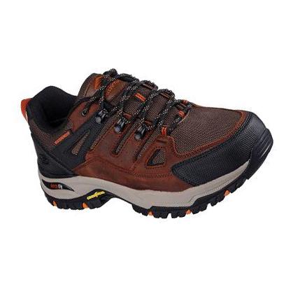 Férfi Skechers Relaxed Fit: Arch Fit Dawson - Argosa Oxford Cipő Barna | HUI761E