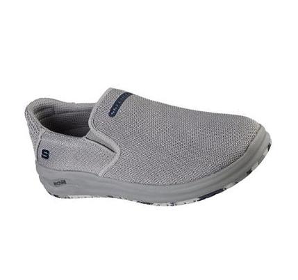 Férfi Skechers Relaxed Fit: Arch Fit Melo - Walcott Slip Ons Szürke | HUA0070