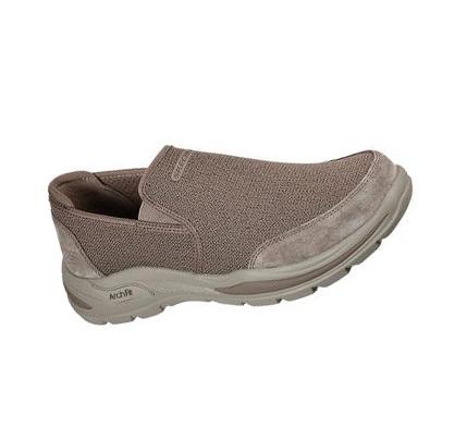 Férfi Skechers Relaxed Fit: Arch Fit Motley - Ratel Slip Ons Barna | HUA207D