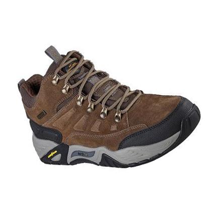 Férfi Skechers Relaxed Fit: Arch Fit Recon - Romar Oxford Cipő Khaki | HU3343B