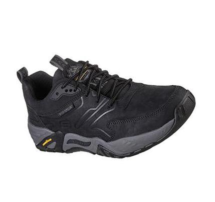 Férfi Skechers Relaxed Fit: Arch Fit Recon - Cadell Oxford Cipő Fekete | HUI611Q