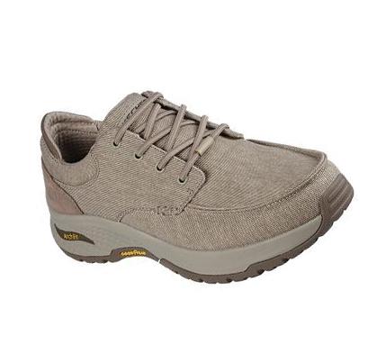 Férfi Skechers Relaxed Fit: Arch Fit Ripple - Poliver Slip Ons Barna | HU53570