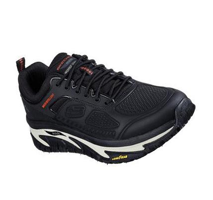 Férfi Skechers Relaxed Fit: Arch Fit Road Walker - Recon Gyalogló Cipő Fekete | HU6075D