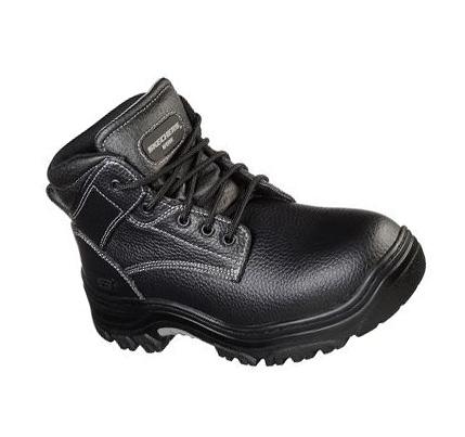 Férfi Skechers Relaxed Fit: Burgin - Congaree Munkacipő Fekete | HU6311E