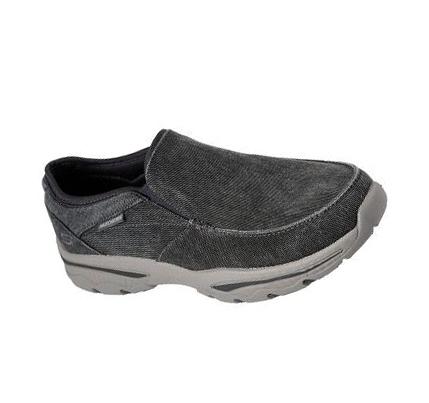 Férfi Skechers Relaxed Fit: Creston - Moseco Slip Ons Szürke | HUI543X