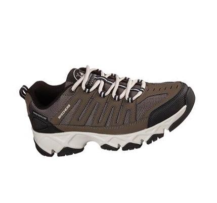 Férfi Skechers Relaxed Fit: Crossbar - Stilholt Tornacipő Barna | HU39373
