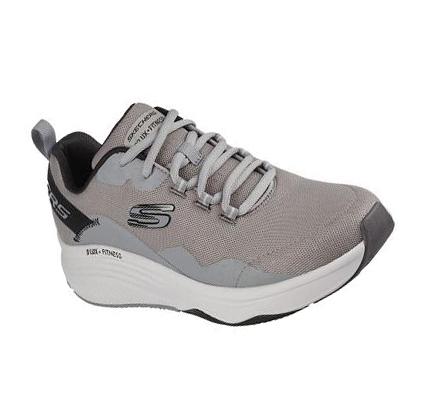Férfi Skechers Relaxed Fit: D'Lux Fitness - Roam Free Edzőcipő Szürke | HU5800K