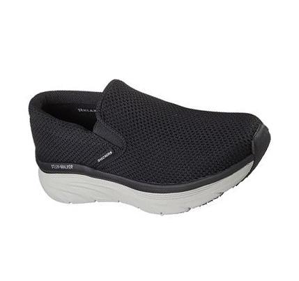 Férfi Skechers Relaxed Fit: D'Lux Walker - Murlino Gyalogló Cipő Fekete Fehér | HU43818