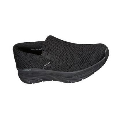Férfi Skechers Relaxed Fit: D'Lux Walker - Murlino Gyalogló Cipő Fekete | HU44060