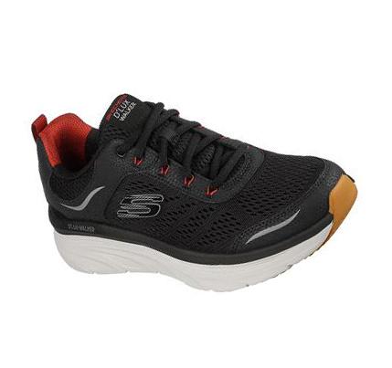 Férfi Skechers Relaxed Fit: D'Lux Walker Gyalogló Cipő Fekete | HU5814C