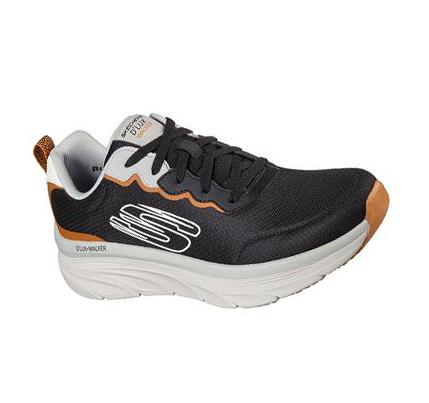 Férfi Skechers Relaxed Fit: D'Lux Walker - Scrambler Gyalogló Cipő Fekete | HU58620