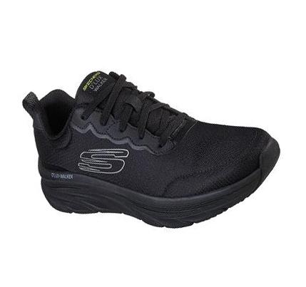 Férfi Skechers Relaxed Fit: D'Lux Walker - Scrambler Gyalogló Cipő Fekete Szürke | HU5864L