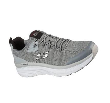 Férfi Skechers Relaxed Fit: D'Lux Walker - Pensive Gyalogló Cipő Szürke Fekete | HU58898