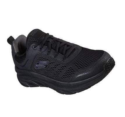 Férfi Skechers Relaxed Fit: D'Lux Walker SR - Oswah Munkacipő Fekete | HU7611E