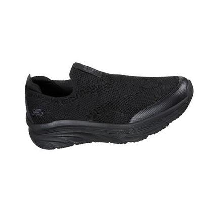 Férfi Skechers Relaxed Fit: D'Lux Walker - Quick Upgrade Alkalmi Cipő Fekete | HU76625