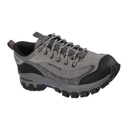 Férfi Skechers Relaxed Fit: Edgmont - Lanbury Oxford Cipő Szürke | HUI886L