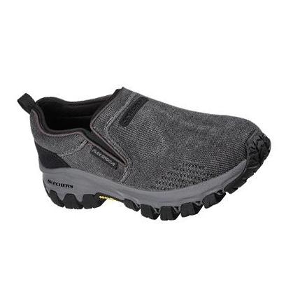 Férfi Skechers Relaxed Fit: Edgmont - Shelvin Túracipő Fekete | HU4708K