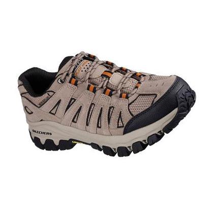 Férfi Skechers Relaxed Fit: Edgmont - Taggert Oxford Cipő Khaki | HUI861B