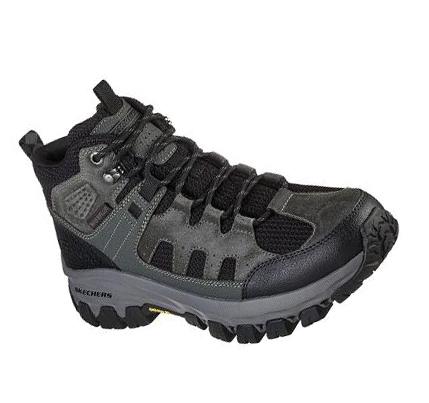 Férfi Skechers Relaxed Fit: Edgmont - Voxter Túracipő Szürke Fekete | HU3108L