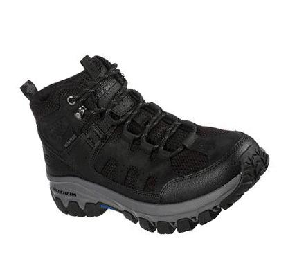 Férfi Skechers Relaxed Fit: Edgmont - Voxter Oxford Cipő Fekete | HU3182S