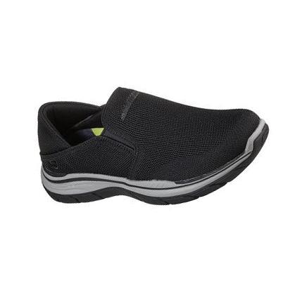 Férfi Skechers Relaxed Fit: Expected 2.0 - Demar Slip Ons Fekete | HU71250