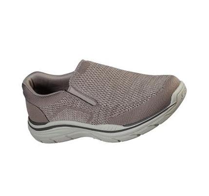 Férfi Skechers Relaxed Fit: Expected 2.0 - Arago EXTRA WIDE Slip Ons Barna | HUI4680
