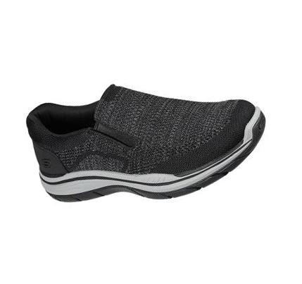 Férfi Skechers Relaxed Fit: Expected 2.0 - Arago EXTRA WIDE Slip Ons Fekete | HUI482A
