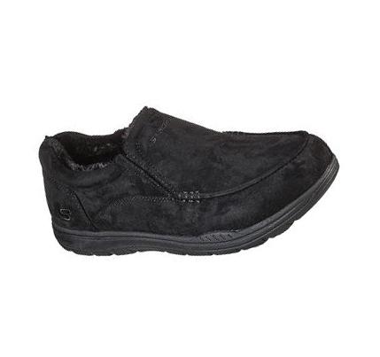 Férfi Skechers Relaxed Fit: Expected X - Larmen Papucs Fekete | HU8008A