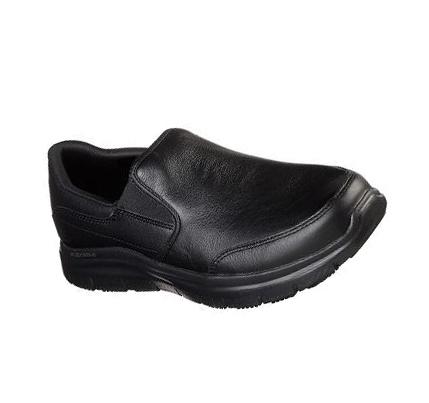 Férfi Skechers Relaxed Fit: Flex Advantage SR - Bronwood Munkacipő Fekete | HU7336W