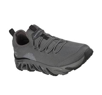 Férfi Skechers Relaxed Fit: Flex Conway - Lawler Túracipő Sötétszürke | HU44338