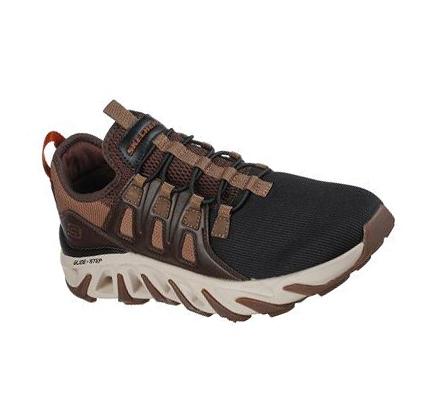 Férfi Skechers Relaxed Fit: Flex Conway - Osley Alkalmi Cipő Csokoládé Fekete | HUI407P