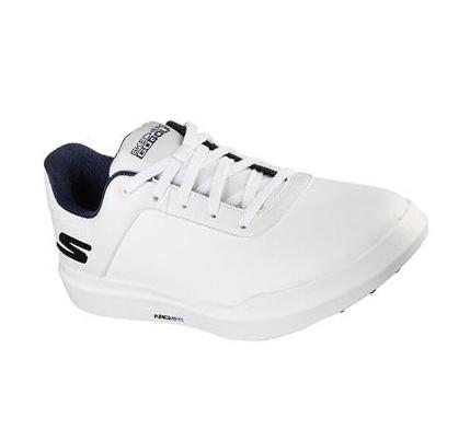 Férfi Skechers Relaxed Fit: GO GOLF Drive 5 Golf Cipő Fehér Sötétkék | HUA208A