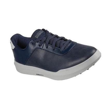 Férfi Skechers Relaxed Fit: GO GOLF Drive 5 LX Golf Cipő Sötétkék Szürke | HUA233D