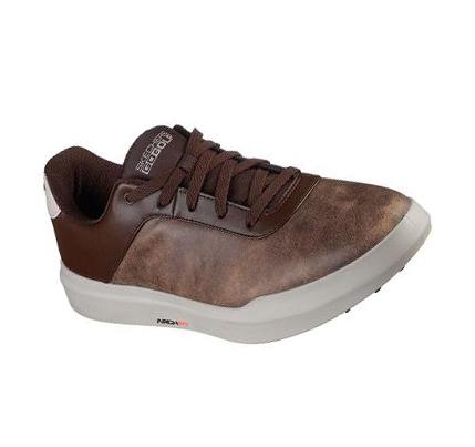 Férfi Skechers Relaxed Fit: GO GOLF Drive 5 LX Golf Cipő Barna | HUA258B