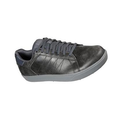 Férfi Skechers Relaxed Fit: GO GOLF Drive 4 - LX Plus Golf Cipő Fekete Szürke | HUI033E