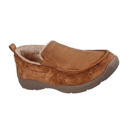Férfi Skechers Relaxed Fit: Harper - Purcell Papucs Barna | HU7858L