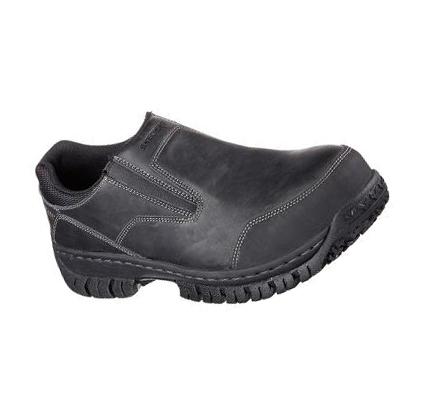 Férfi Skechers Relaxed Fit: Hartan ST Munkacipő Fekete | HU53114