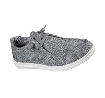 Férfi Skechers Relaxed Fit: Melson - Chad Slip Ons Szürke | HU4268W