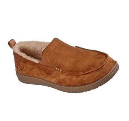 Férfi Skechers Relaxed Fit: Melson - Willmore Papucs Barna | HU7633B