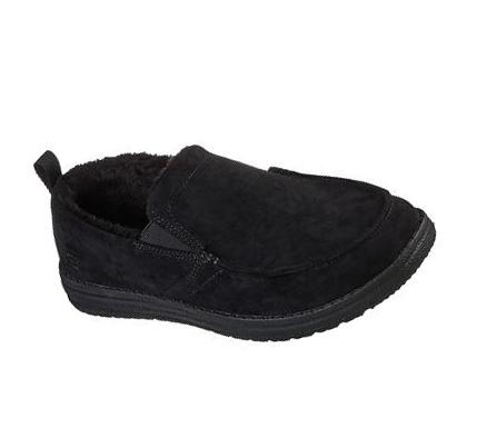 Férfi Skechers Relaxed Fit: Melson - Willmore Papucs Fekete | HU7658L