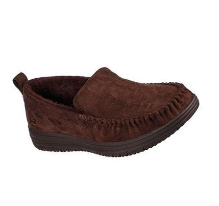 Férfi Skechers Relaxed Fit: Murette - Ghetti Papucs Csokoládé | HUI0190