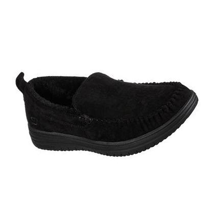 Férfi Skechers Relaxed Fit: Murette - Ghetti Papucs Fekete | HUI022L