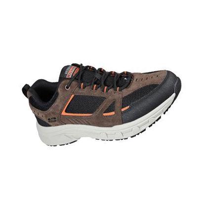 Férfi Skechers Relaxed Fit: Oak Canyon - Duelist Tornacipő Csokoládé Fekete | HU3737E