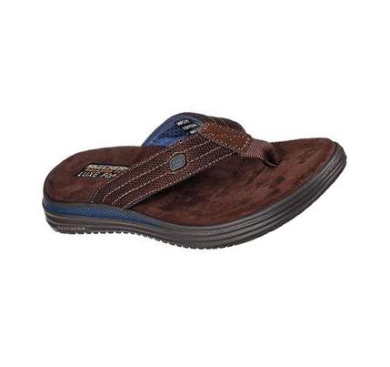 Férfi Skechers Relaxed Fit: Proven SD - Baylis Szandál Csokoládé | HU6733Q