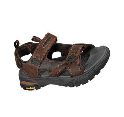 Férfi Skechers Relaxed Fit: Ralcon - Satico Túracipő Barna | HUA583X