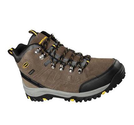 Férfi Skechers Relaxed Fit: Relment - Pelmo Csizma Khaki | HU3493X
